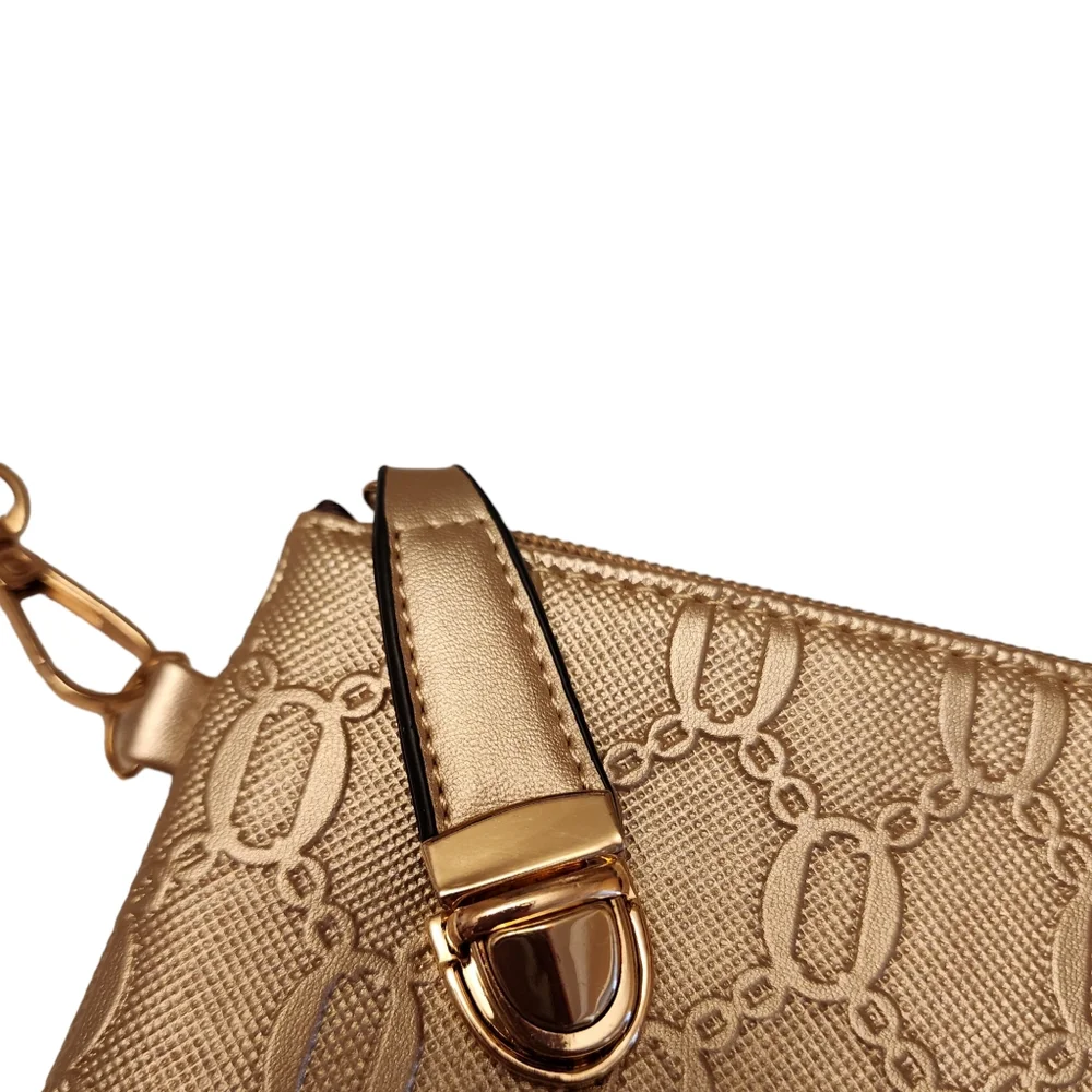Small Light Gold Wristlet